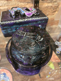 Two Dragonflies Purple Coaster Set