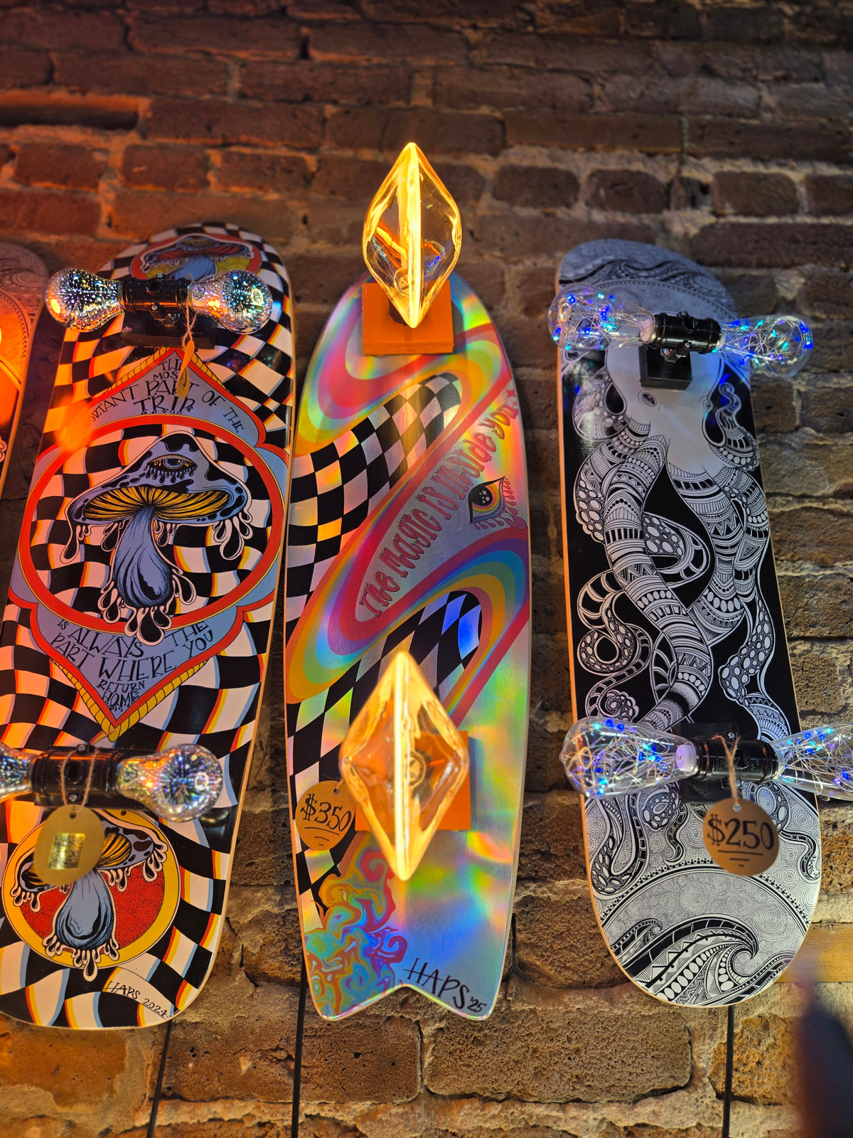 The Magic is Inside You Skateboard Lamp