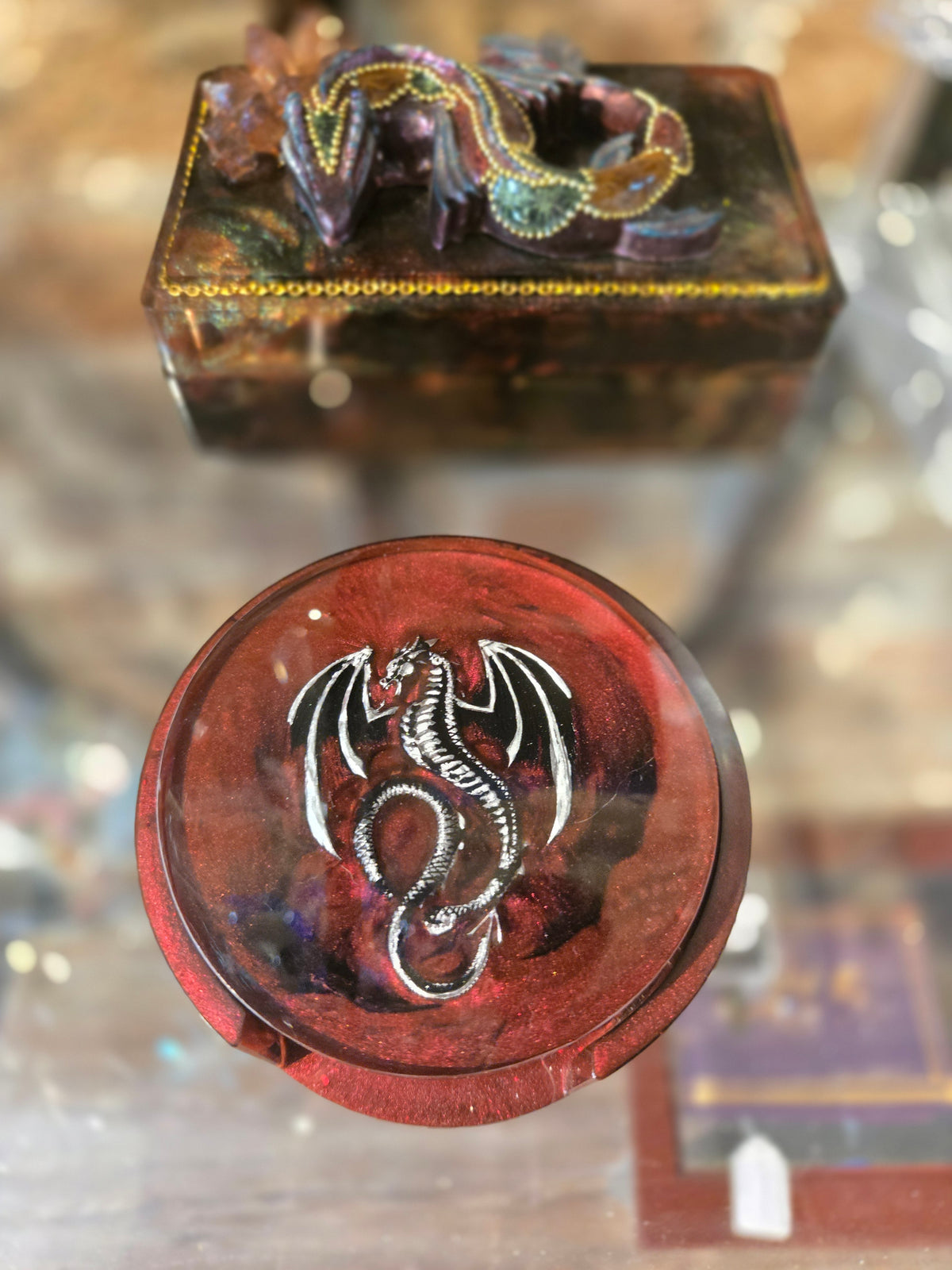 Red Dragon Coaster Set