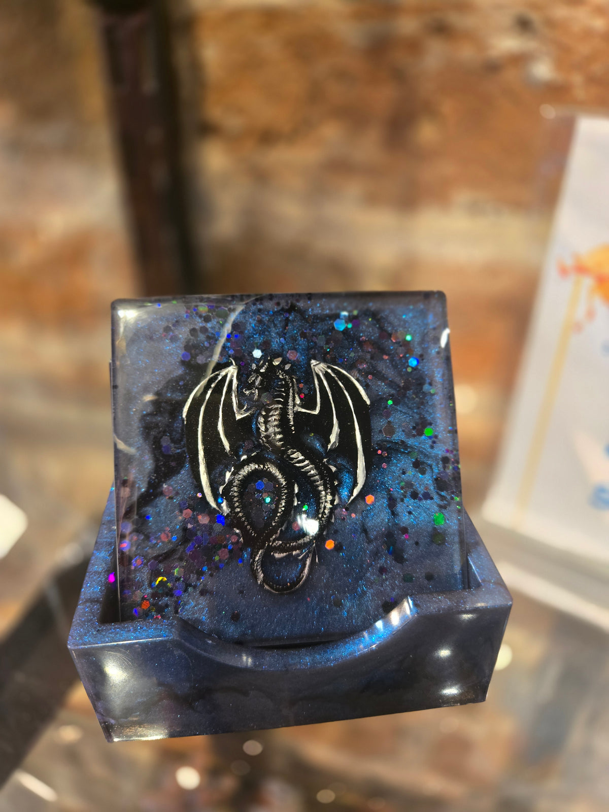Blue Dragon Coaster Set