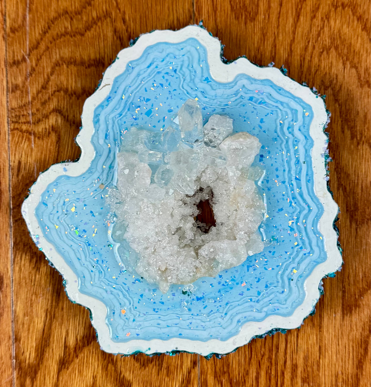 Small Light Blue Geode