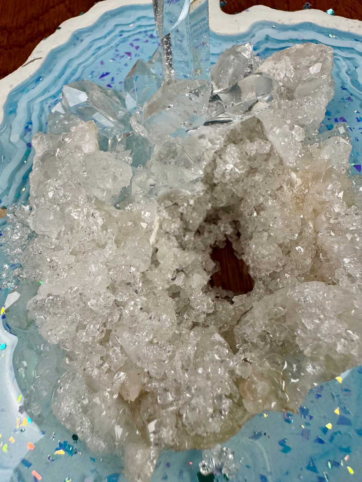 Small Light Blue Geode