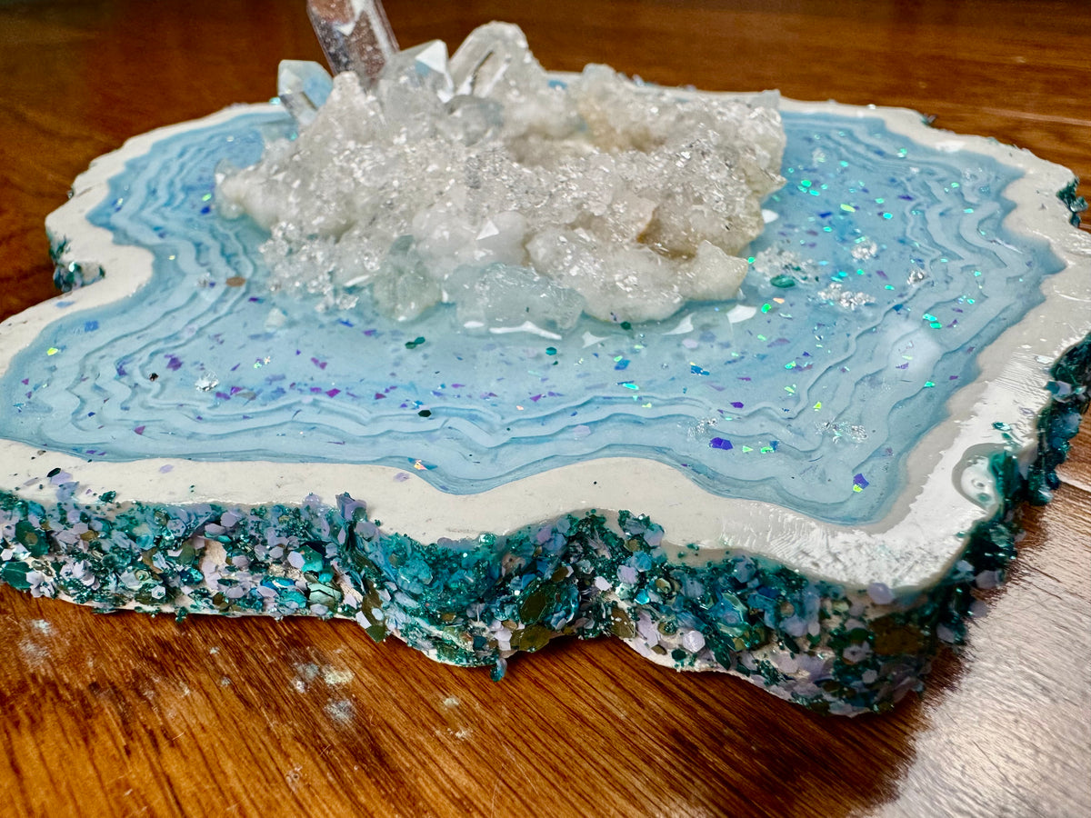 Small Light Blue Geode