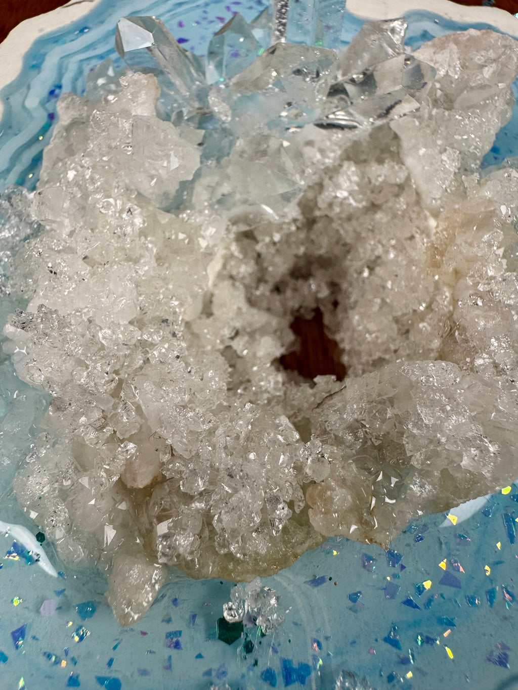 Small Light Blue Geode